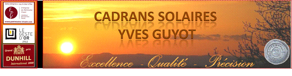 Cadrans solaires Yves GUYOT